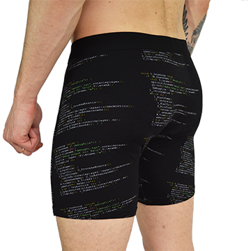 Men's Boxer Briefs in Doom Code