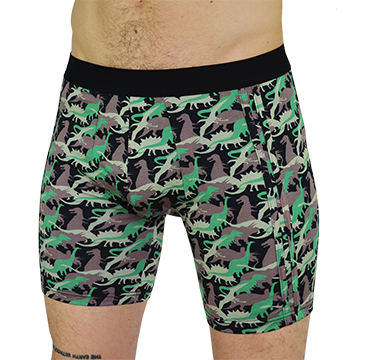 Men's Boxer Briefs in Dino Camo